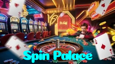 Spin Palace casino presented on mobile device in Pakistan with slots and live games